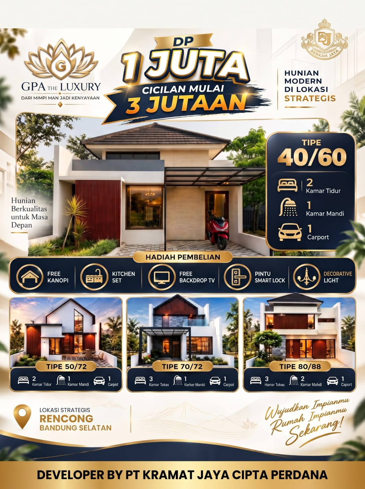 Promo GPA The Luxury: DP 1 juta, cicilan mulai 3 jutaan